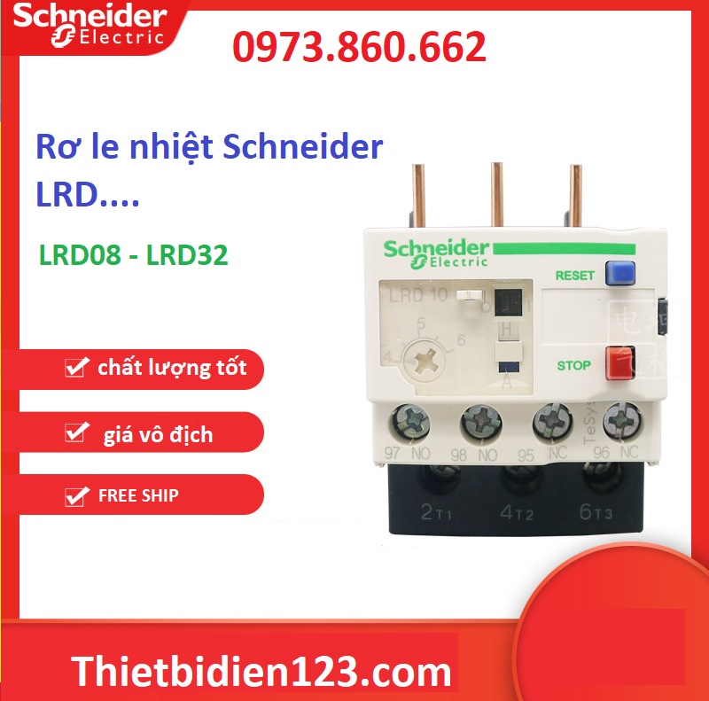Khởi động từ Schneider LC1D..M7 cuộn hút 220V