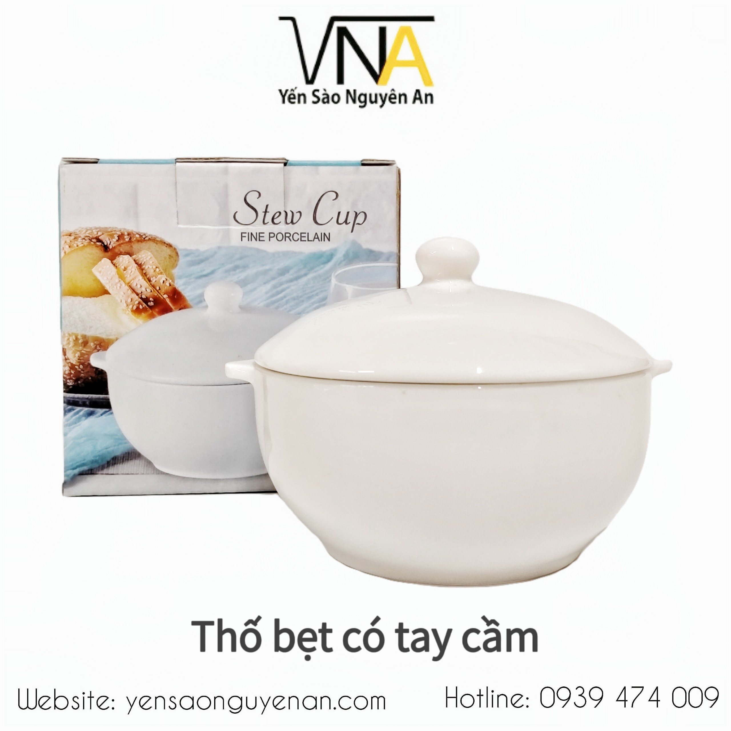 THỐ CHƯNG YẾN BẰNG SỨ TRẮNG CAO CẤP