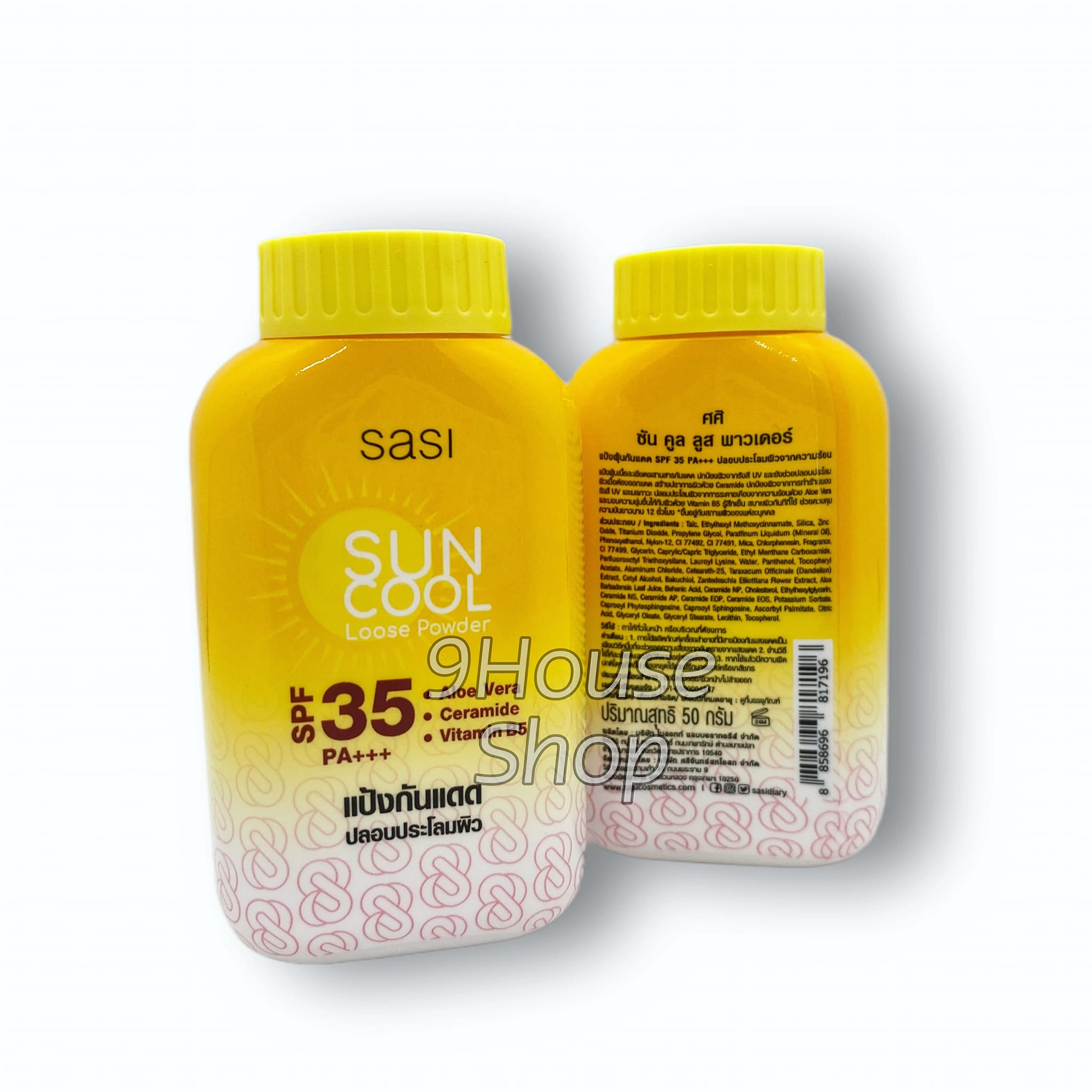 01 Phấn Rôm Dưỡng Da Kiềm Dầu SASI Thailand 50gram (dùng cho mặt)