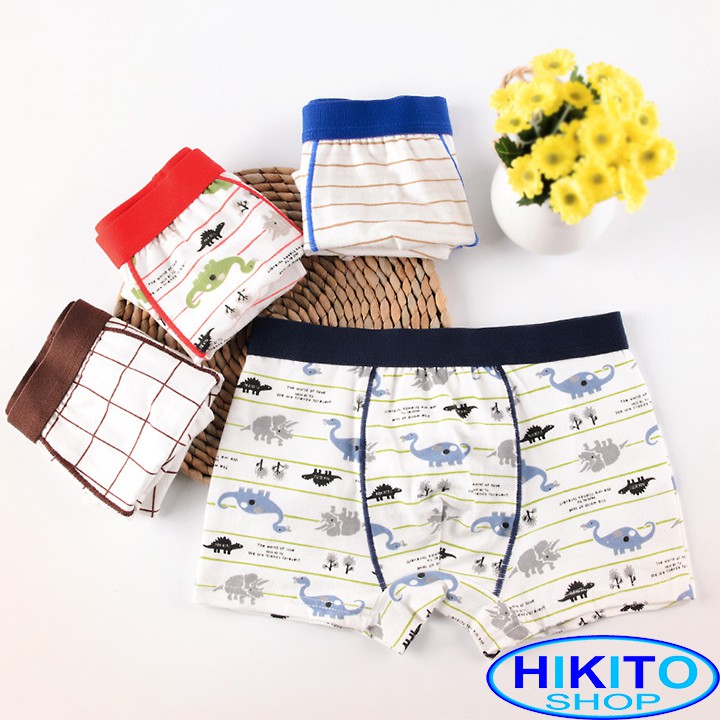 Quần lót bé trai cao cấp HIKITO Combo 5 cái