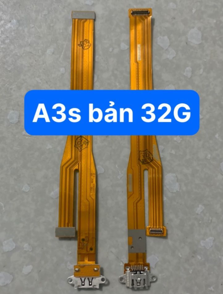 cáp sạc A3s bản 32G có lỗ chọc khay sim phía trên