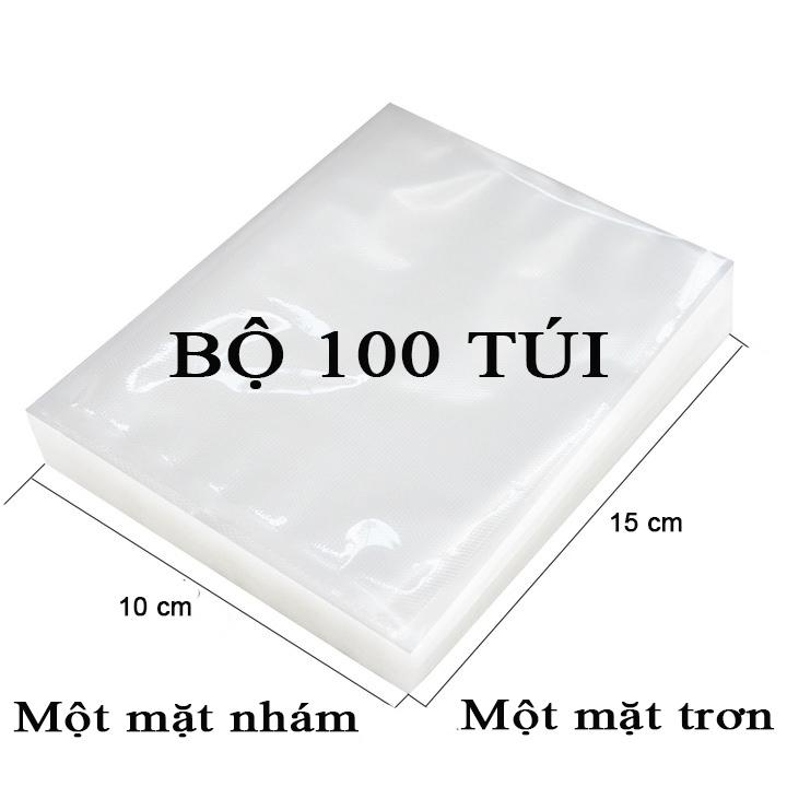 Bộ 100 Túi hút chân không chuyên dụng loại nhám size 10x15cm