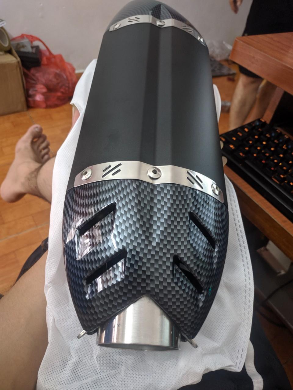 Pô MIVV Carbon cho xe máy