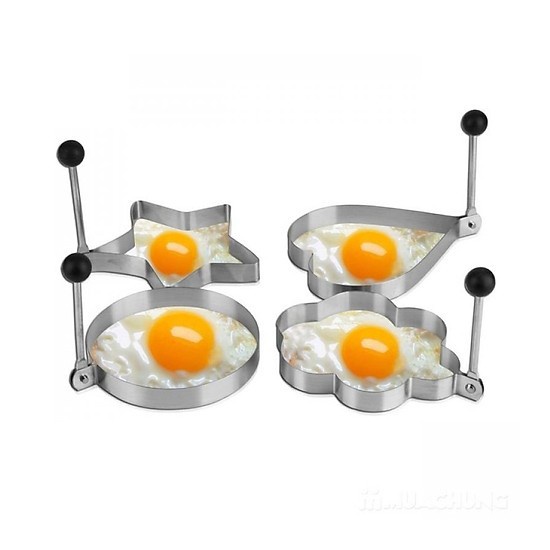 Com bo 2 khuôn chiên trứng nhiều hình