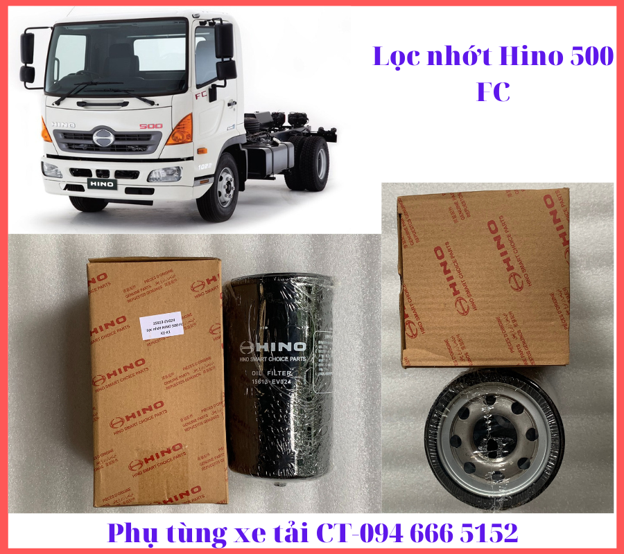 Lọc nhớt Hino 300(Dutro,XZU) và 500(FC,FG,FL)