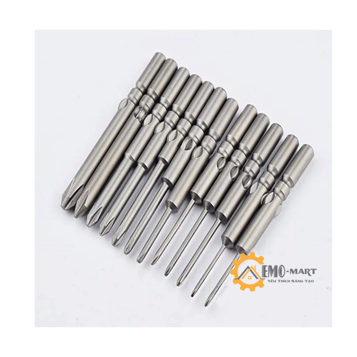 Bộ 10 đầu vặn vít 4 cạnh cao cấp trục 5mm siêu tiện lợi