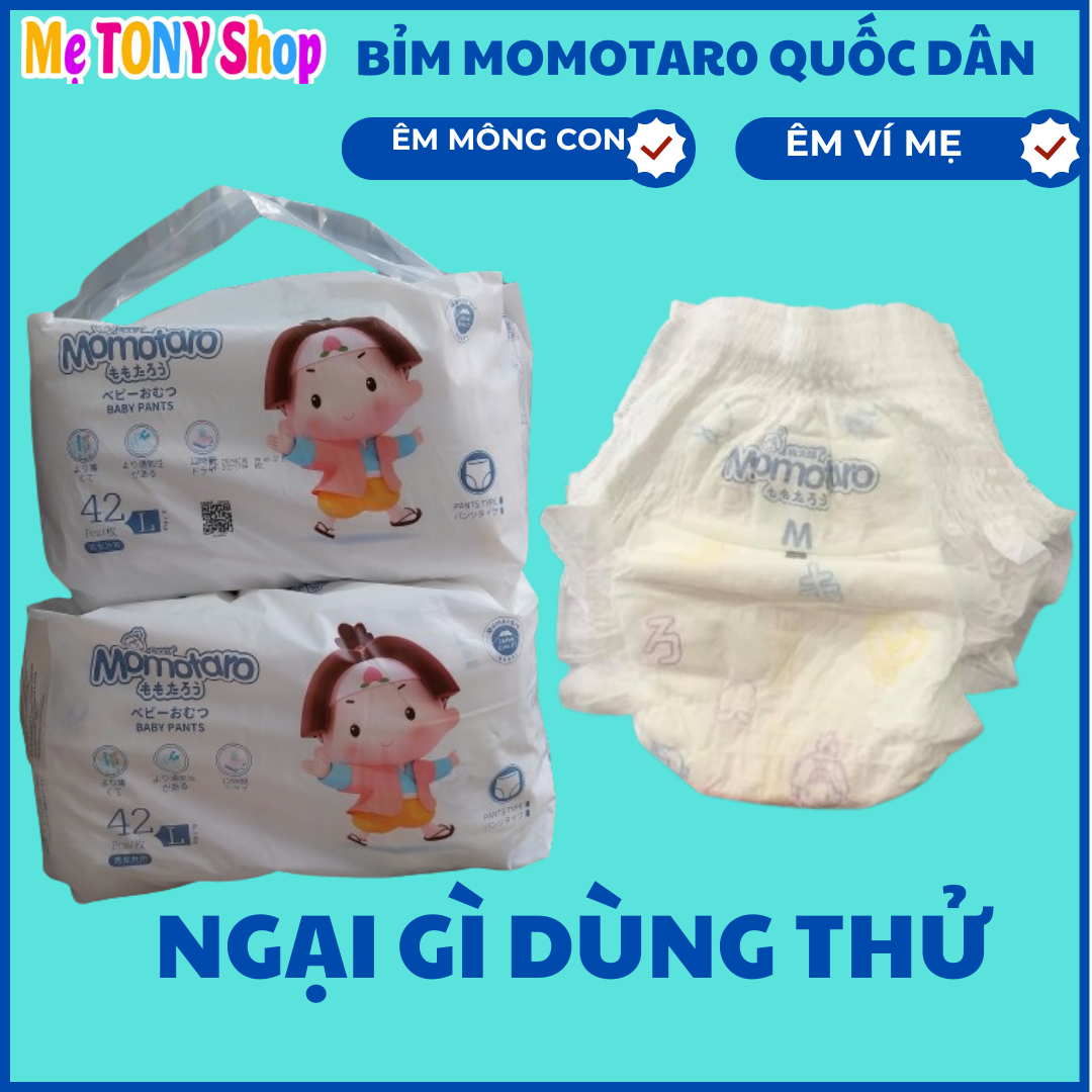 [Dùng Thử Là Mê]1 Miếng Tả Bỉm MOMOTARO Xuất Nhật Đủ Size(Cam Kết Chính Hãng)