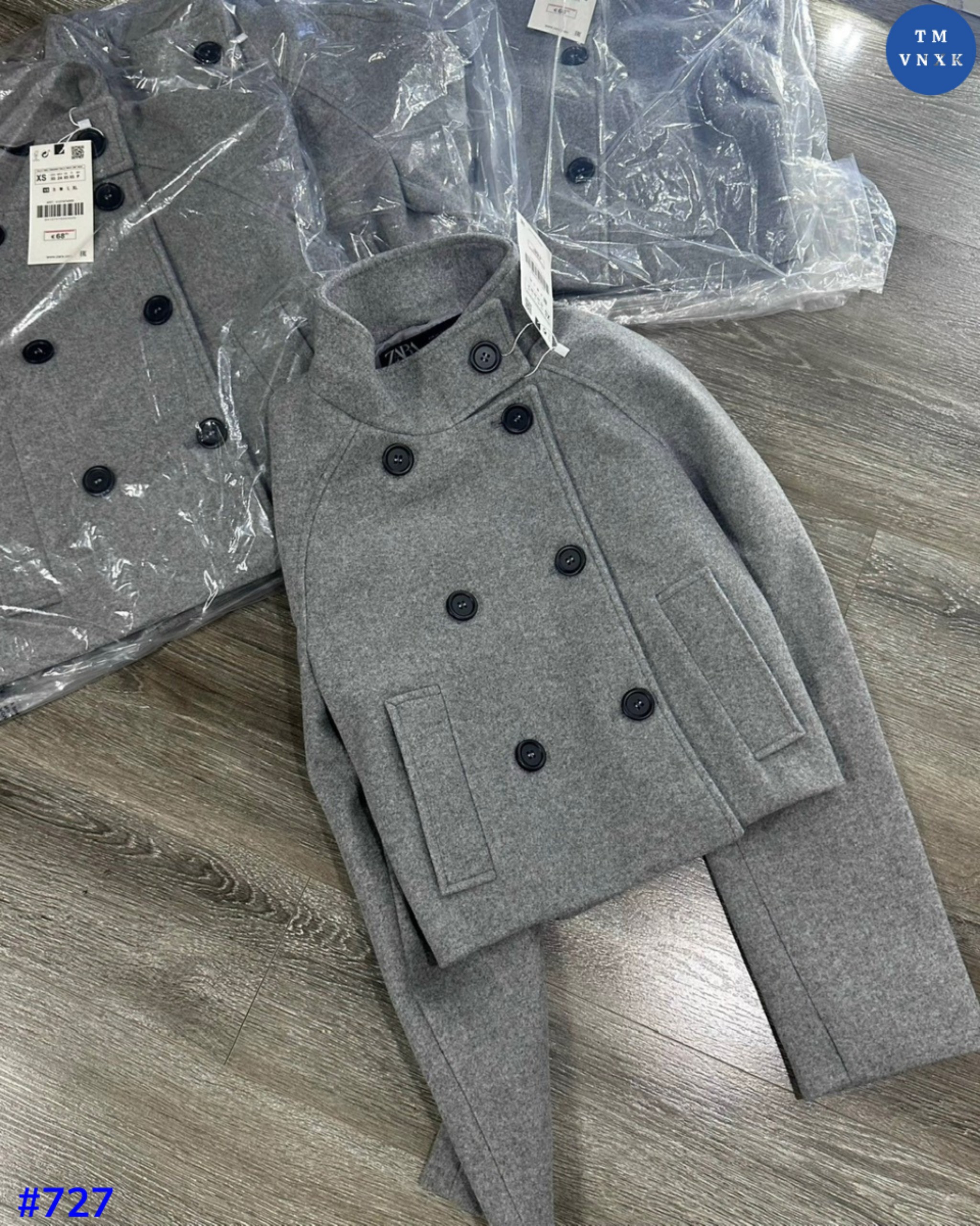 Damaged blazer-Gray