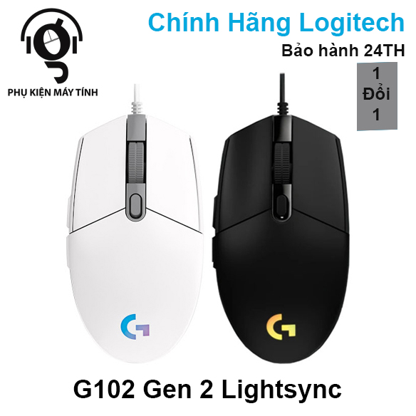 [HCM]Chuột Chơi game G102 LIGHTSYNC GEN 2