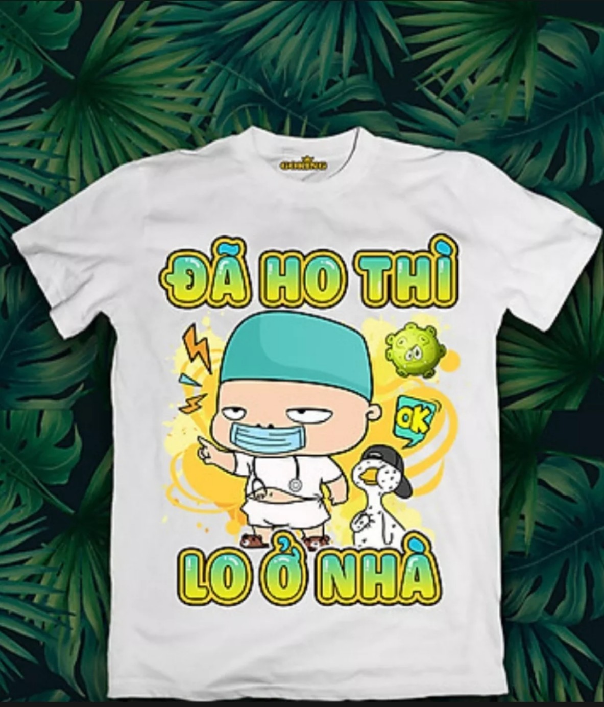 áo thun thông điệp ý nghĩa 5K-corona tránh xa ta ra. chất đẹp.sale 25k/áo