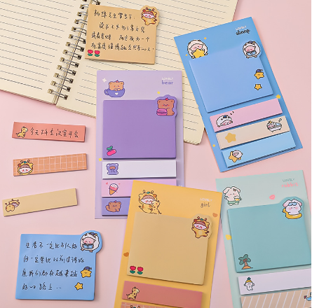 Giấy Note Kèm Đánh Dấu Trang Xinh Xắn