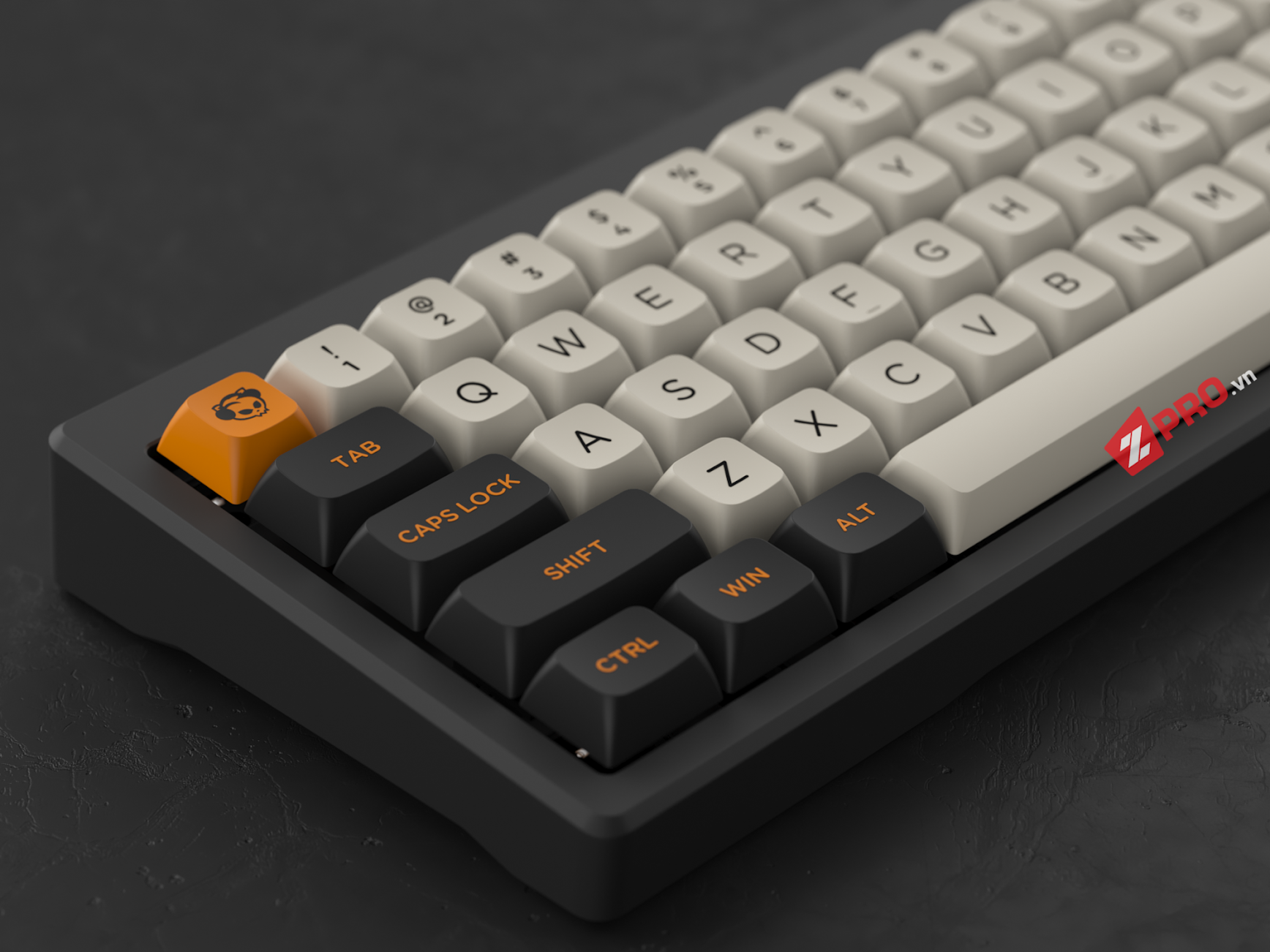 Bộ Keycap AKKO Carbon Retro (ASA - LOW Profile)