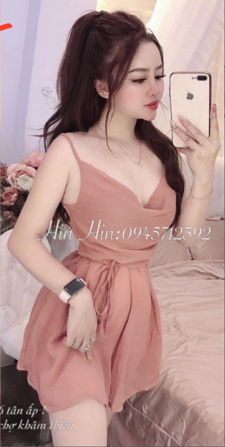 [HCM]Áo nữ croptop cổ V tay phồng cực xinh