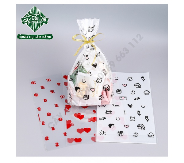 SET 50 TÚI KIẾNG HỌA TIẾT (gồm dây kẽm)