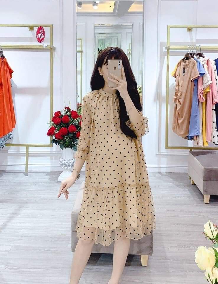 VÁY  BẦU XINH CHẤT MÁT