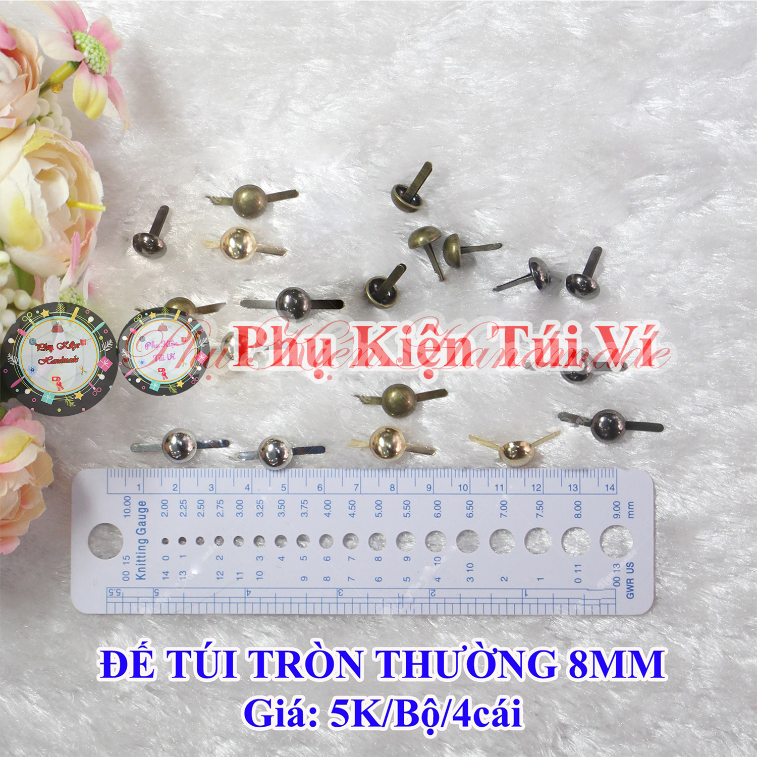 Đế Túi Tròn 10mm (15k/bộ/4 cái)