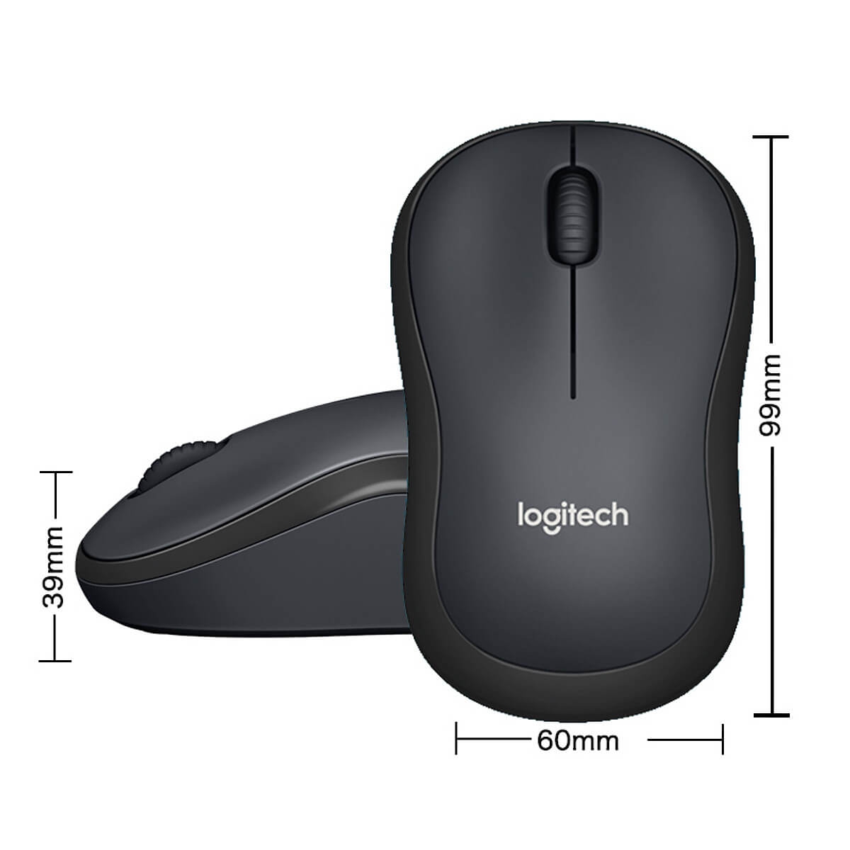 Chuột Không Dây Logitech M220 Không Tiếng Động- Có Công Tắc On/Off - Độ Nhạy Cao - Bảo Hành 12 Tháng