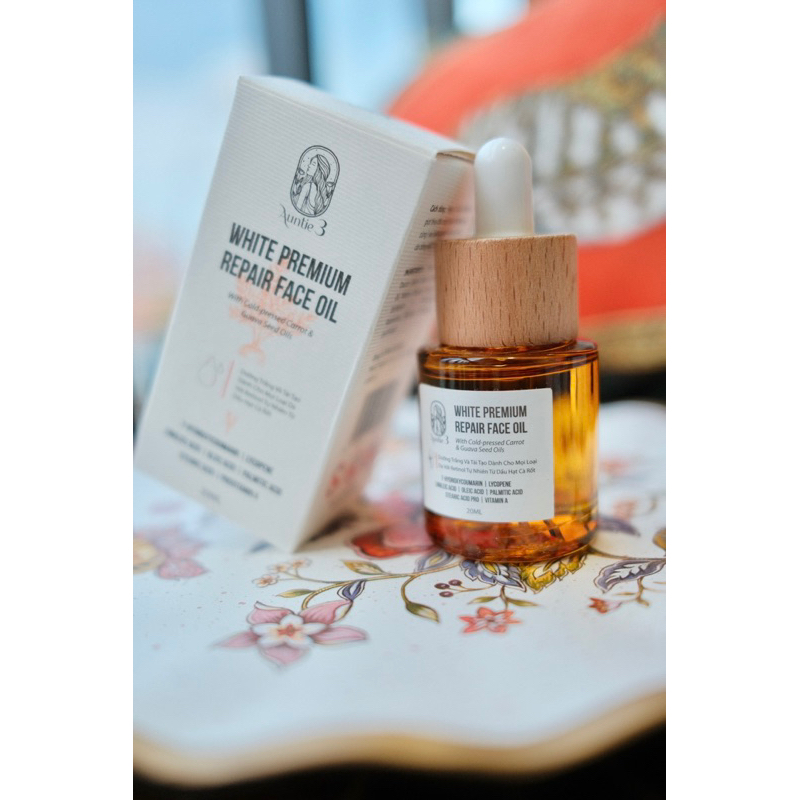 Dầu dưỡng trắng da Hạt Cà Rốt 20ml Auntie 3 Vietnam Chính Hãng