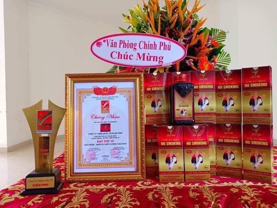 [Chính Hãng] Nước Súc Miệng Cai Thuoc Lá Xuân Vinh 400ml