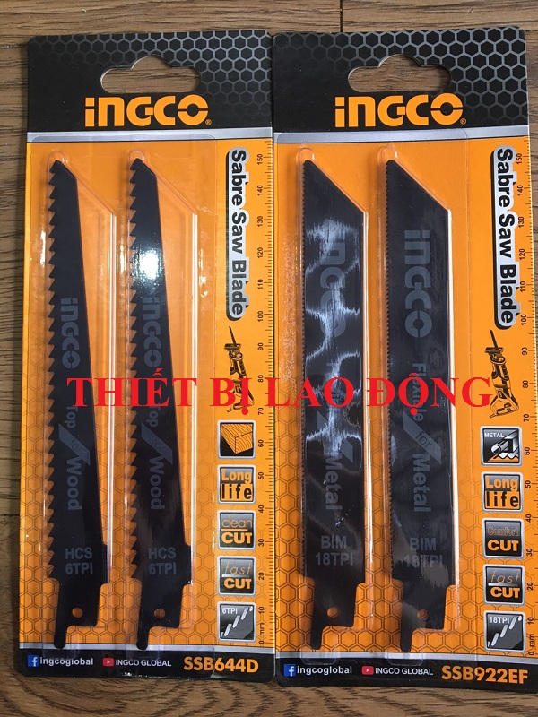 Combo 1 bộ lưỡi cưa kiếmssb644d+ 1 bộ lưỡi cưa kiếm ssb922ef ingco ssb922efssb644d