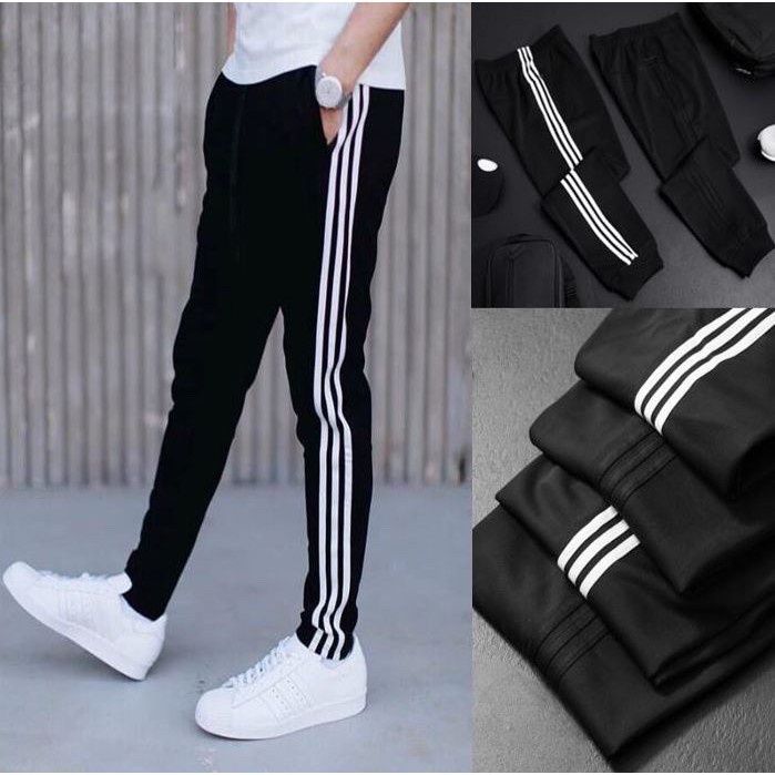 Quần thể thao nam 3 sọc dáng suông