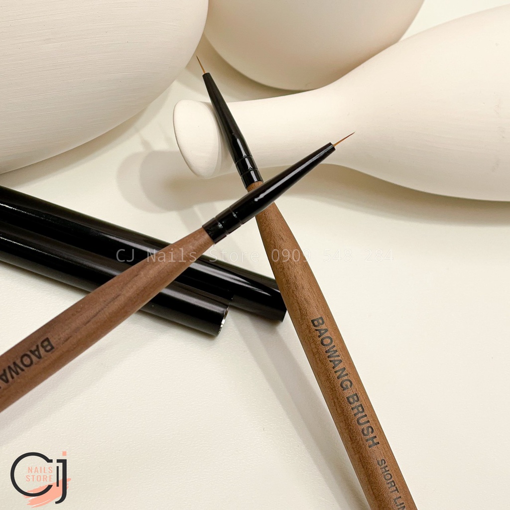 {CJ Nails Store} Cọ vẽ nét cán gỗ