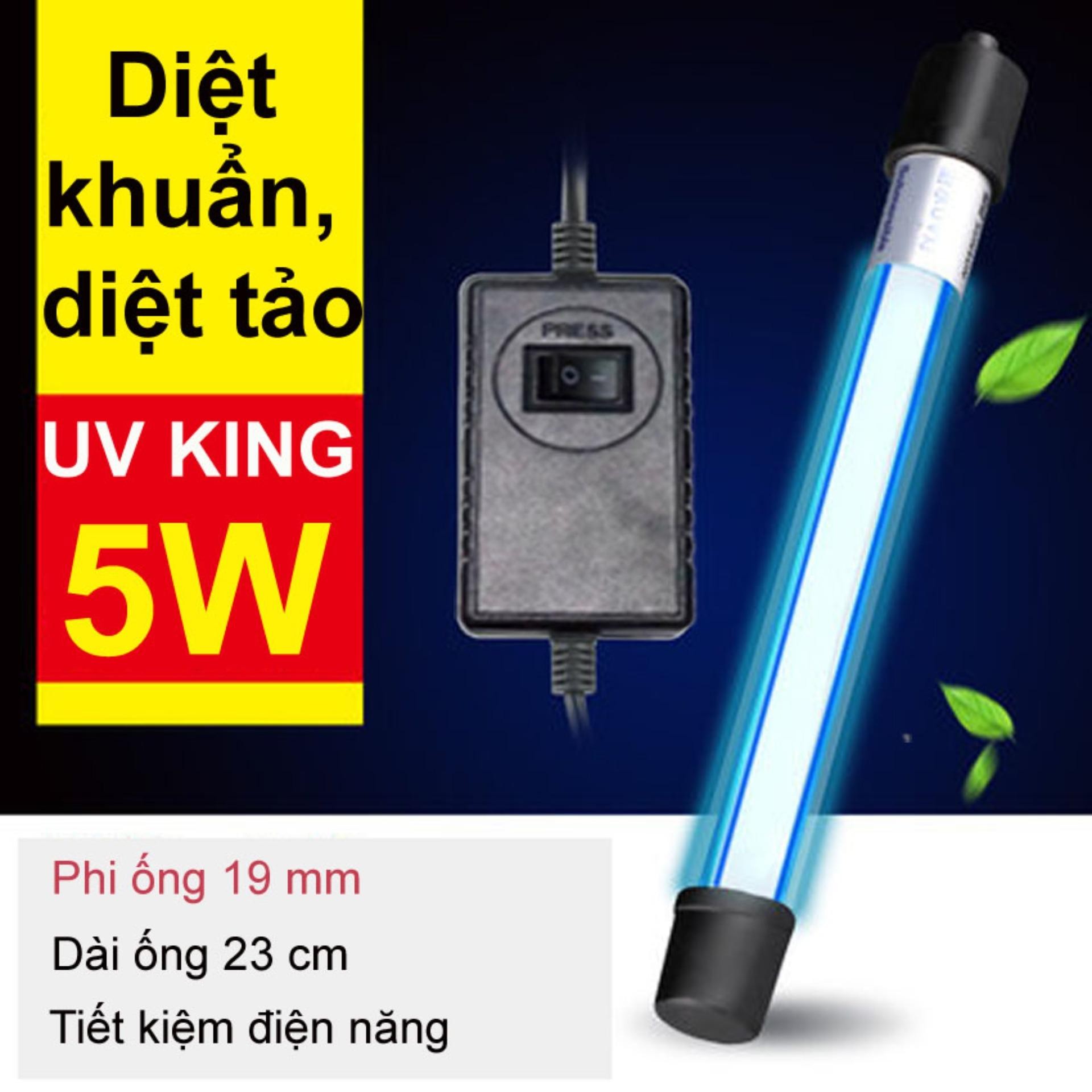 Đèn uv 5w diệt tảo diệt khuẩn cho bể cá sterilization king - hàng công ty