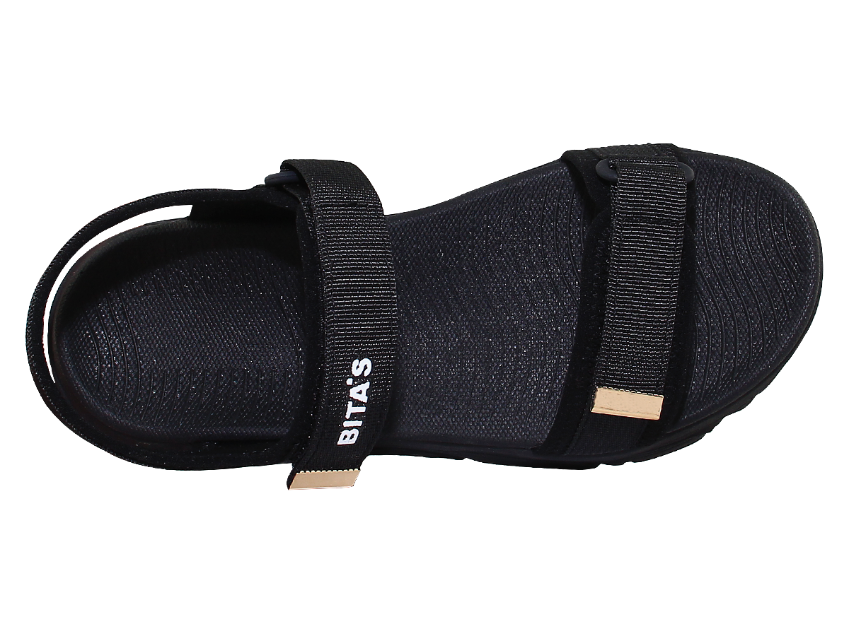 Sandal nữ Bita's SEFYH.02 (Đen + Hồng + Kem + Vàng bò)