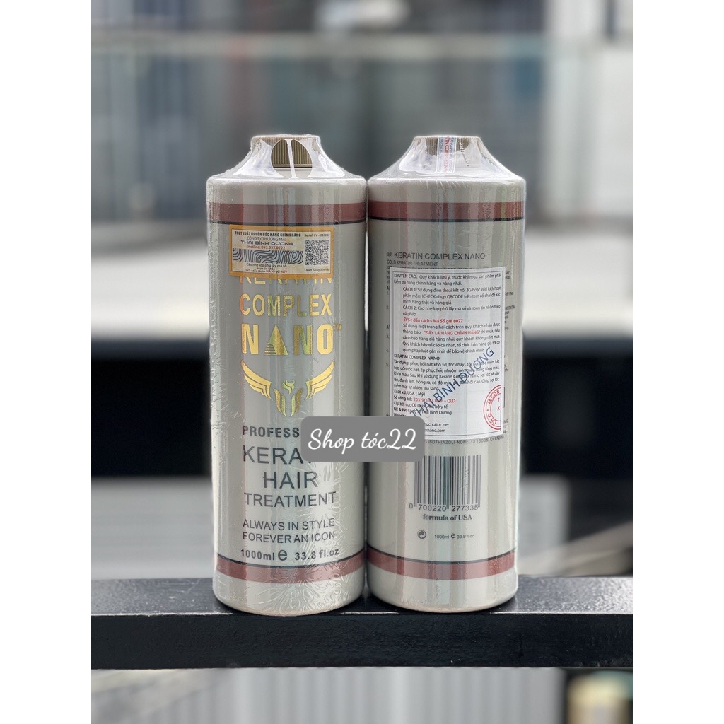 Keratin Complex Nano hàng chuẩn chuyên phục hồi tóc hư nát 1000ml