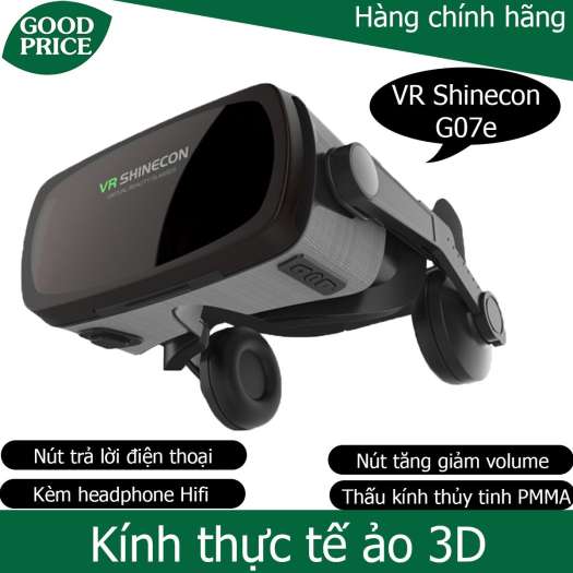 🌟 KÍNH XEM PHIM 3D SHINECON G07E 4.7-6.3 INCH TAI NGHE HIFI 3D FOV 110 ĐỘ 🌟