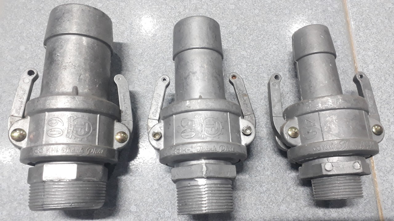 khớp nối nhanh phi 40 phi 50 phi 60 cùm nhôm