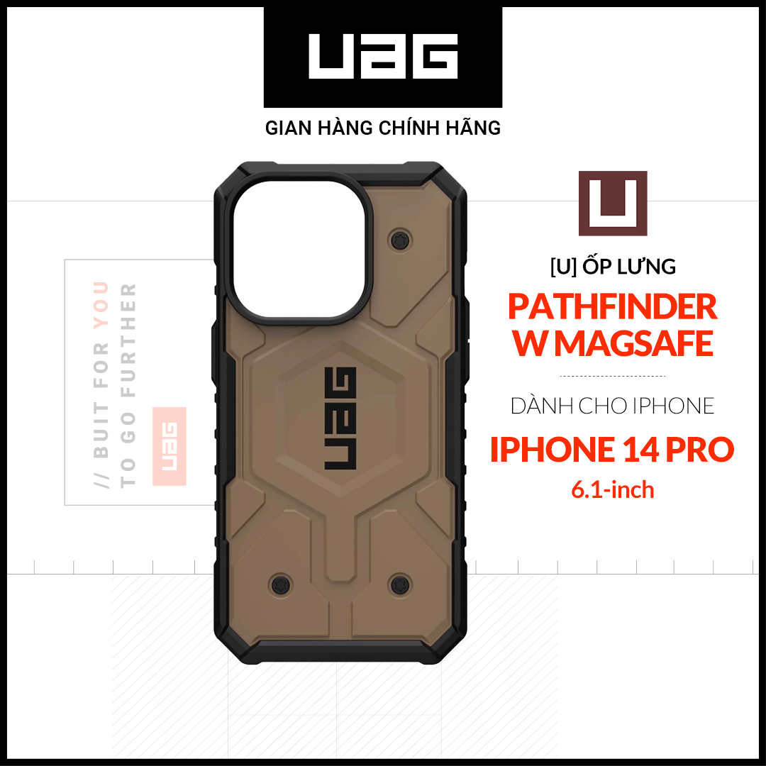 [Nhập LAZSOCIAL80K giảm 12%] Ốp Lưng UAG PATHFINDER w MAGSAFE Cho iPhone 14 Pro [6.1 INCH]