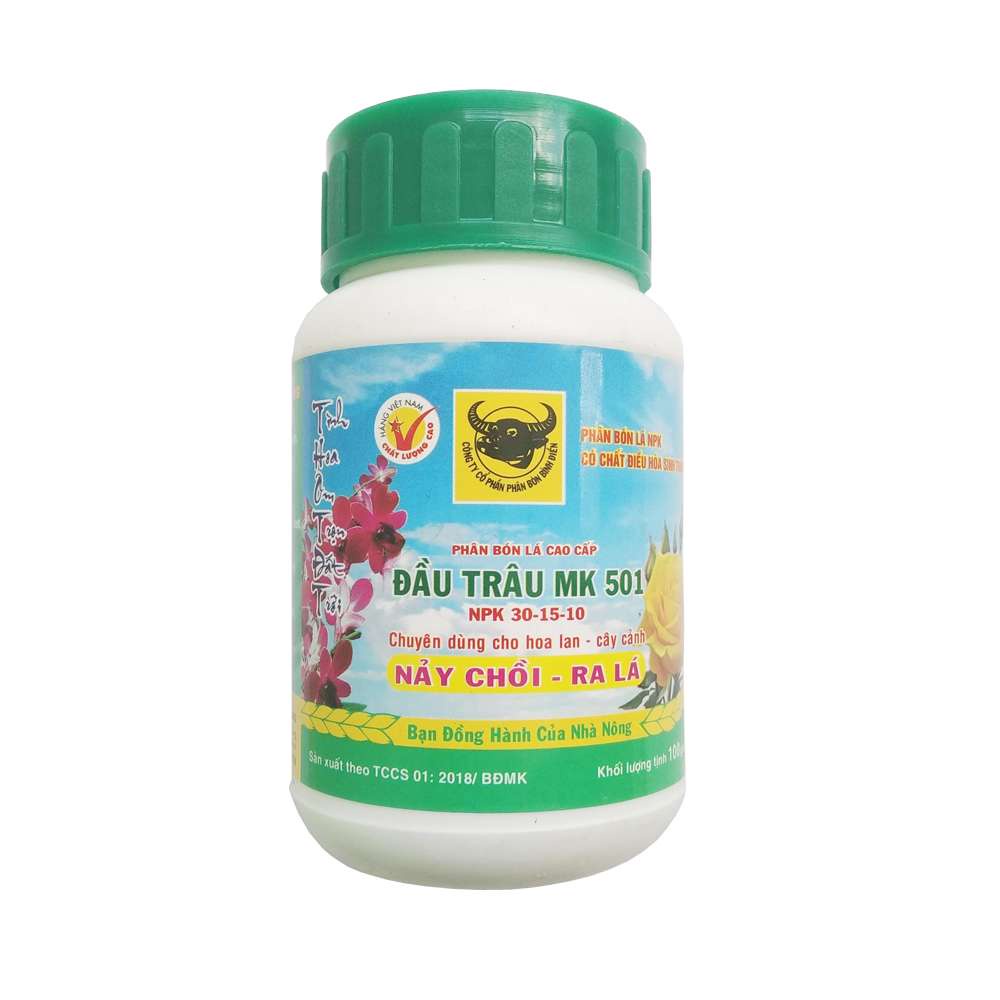 Phân bón đầu trâu mk 501 100gr - siêu kích chồi và lá