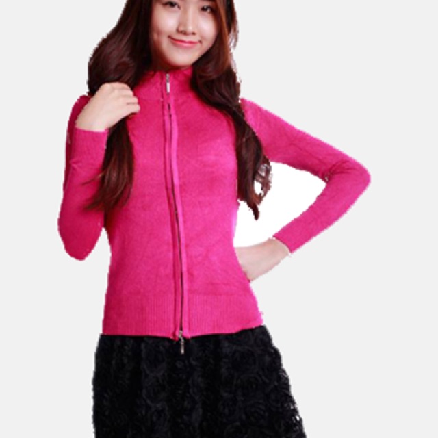 [HCM]Áo khoác len dây kéo tới cổ đẹp