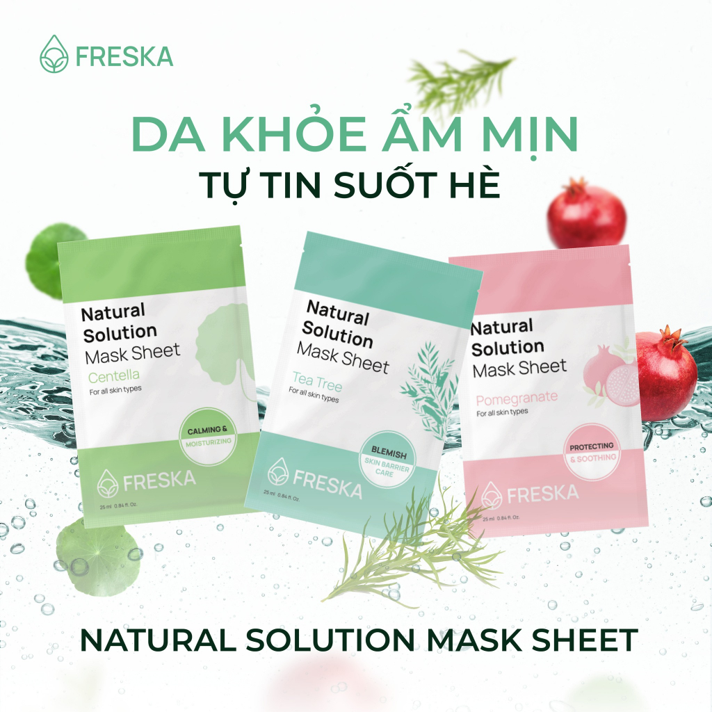 Mặt nạ giấy NATURAL SOLUTION MASK SHEET 25ml - FESKA MASK SHEET