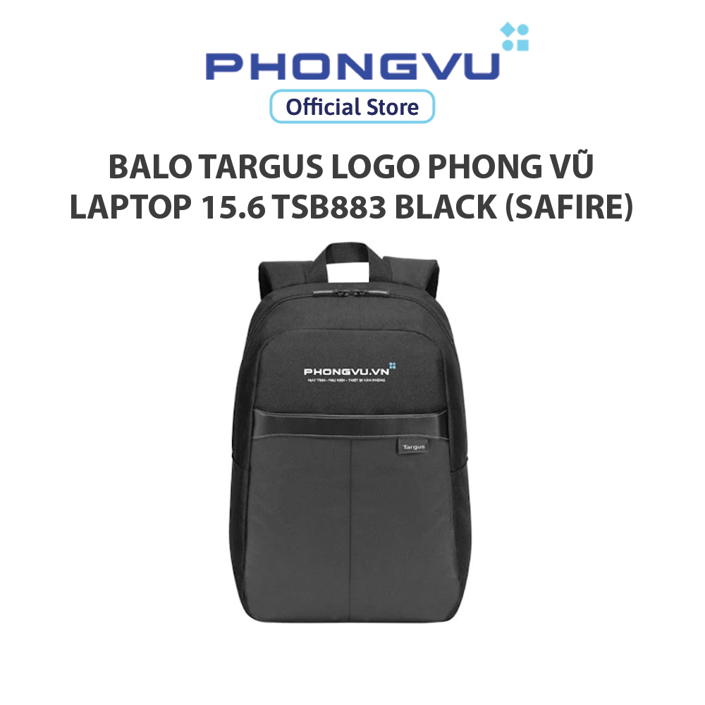 Balo targus logo phong vũ laptop 15.6 tsb883 black