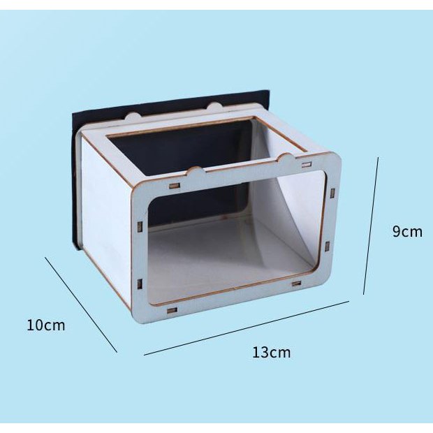 Educational 3D hologram player DIY wooden model stem