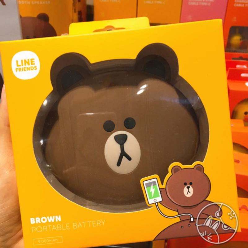 Giá Pin Sạc Dự Phòng 6000mAh FRIEND LINE sạc pin nhanh 2 cổng USB kiểu dáng gấu dễ thương tử dung lượng lớn thiết kế nhỏ gọn