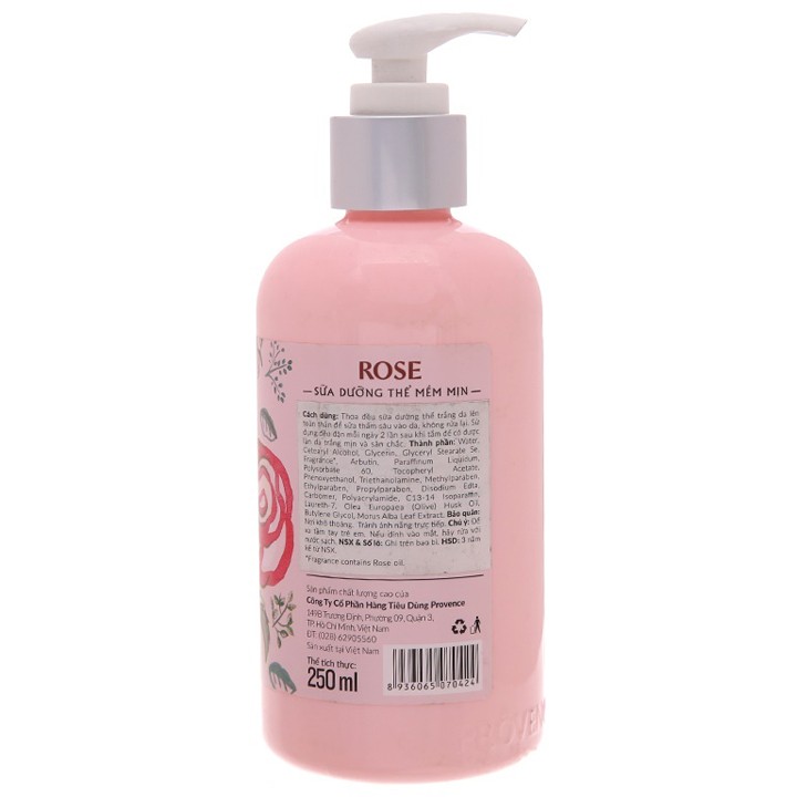 Sữa Dưỡng Thể Mềm Mịn PURITÉ 250ml