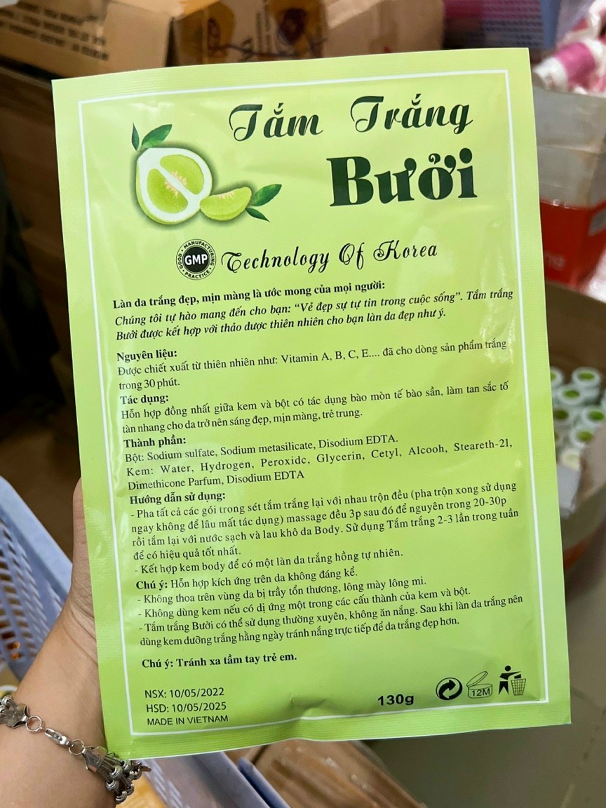 Tắm trắng bưởi siêu trắng