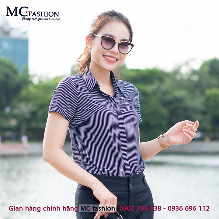 Áo sơ mi nữ - MC Fashion A631 tím than