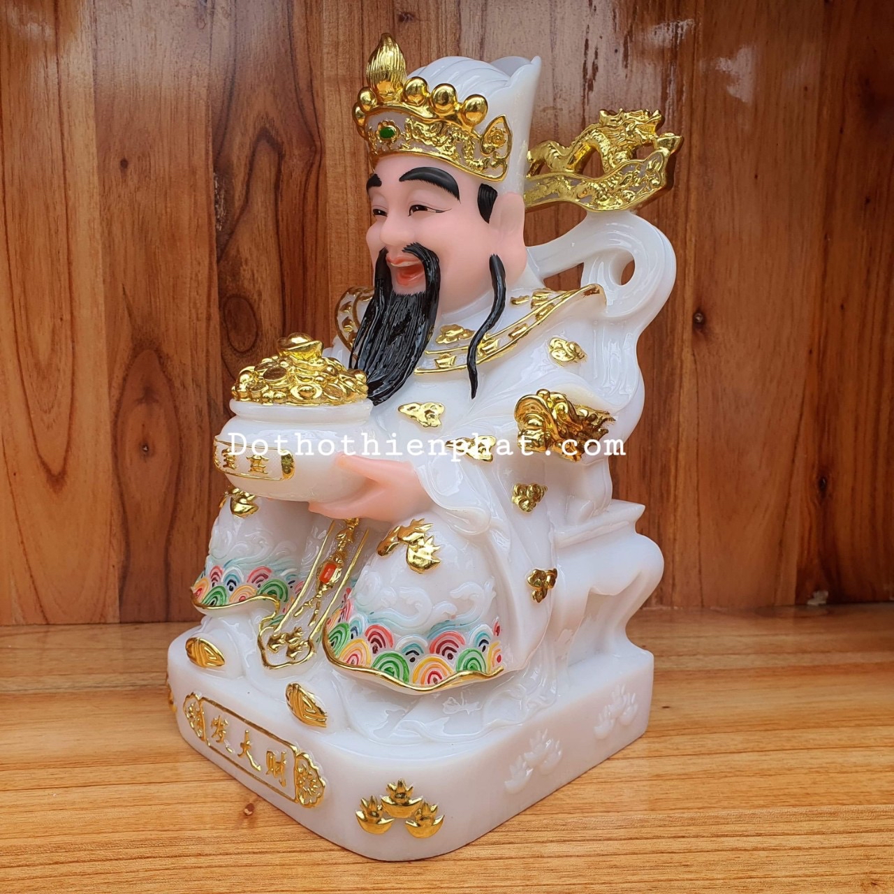 Tượng ông thần tiền 8in cao 20cm