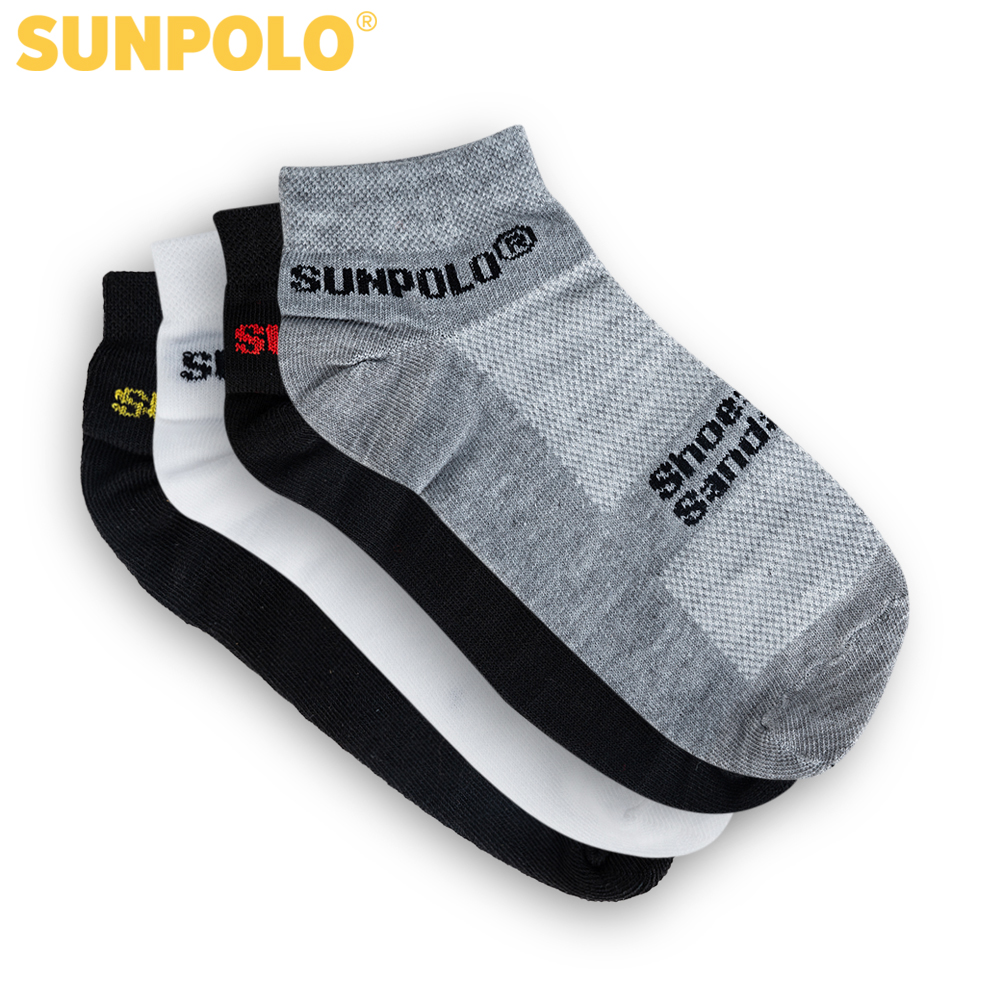 [Quà tặng không bán] Vớ nam cổ ngắn cotton SUNPOLO SUV01M (Màu ngẫu nhiên)