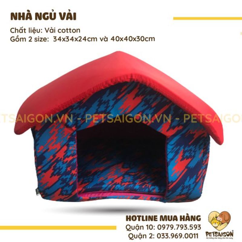 NHÀ VẢI CHO CHÓ MÈO
