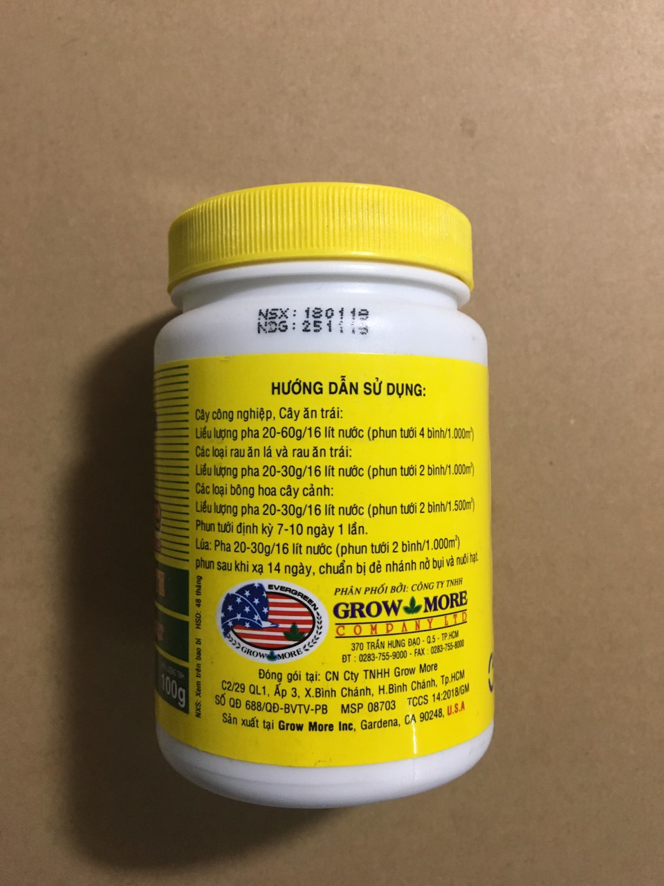 Phân Bón Lá Growmore 20-20-20+TE ( Grow More 100g )