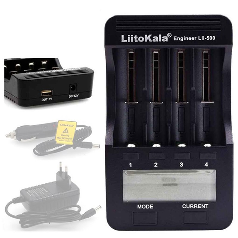 Bộ Sạc Và Tes Pin Đa Năng Liitokala Lii-500 (Không kèm nguồn)