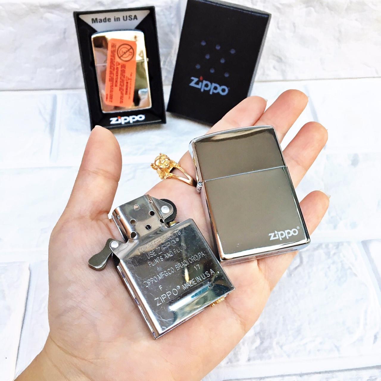[HCM]Zippo Khắc Laze Logo Quân - Đội Bạc