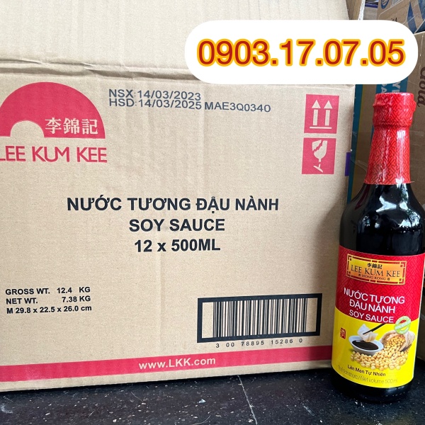 Nước tương đậu nành Lee Kum Kee (500ml)
