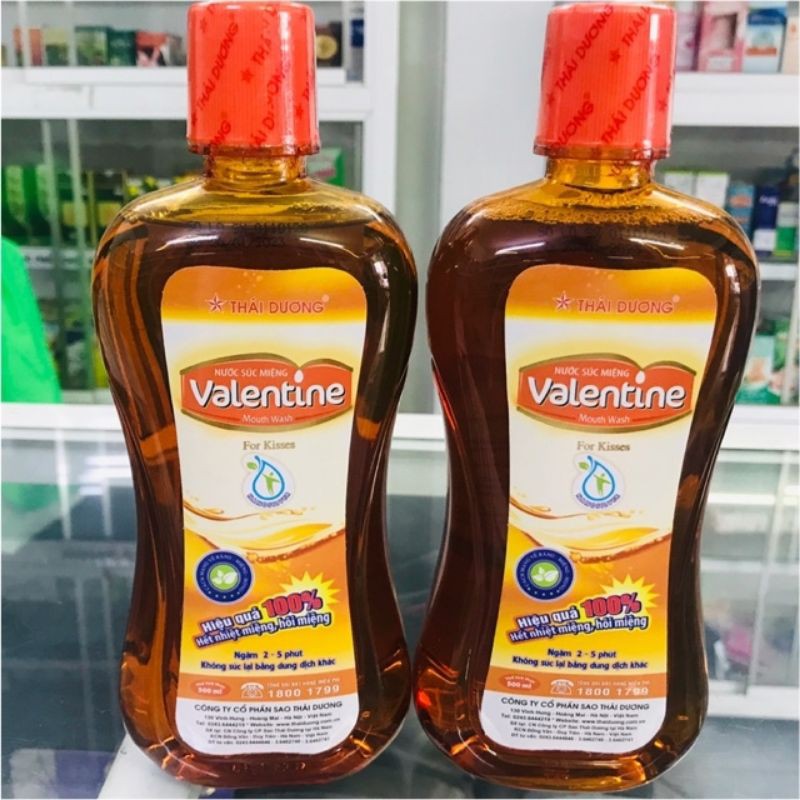 [HCM]Nước súc miệng Valentine 500ml