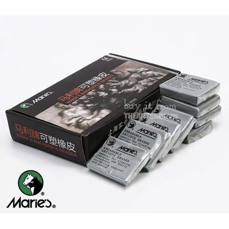 Tẩy Đất Sét Maries, Gôm Bánh Mỳ Không Hộp